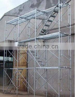 H-frame scaffolding system used in construction/ construction