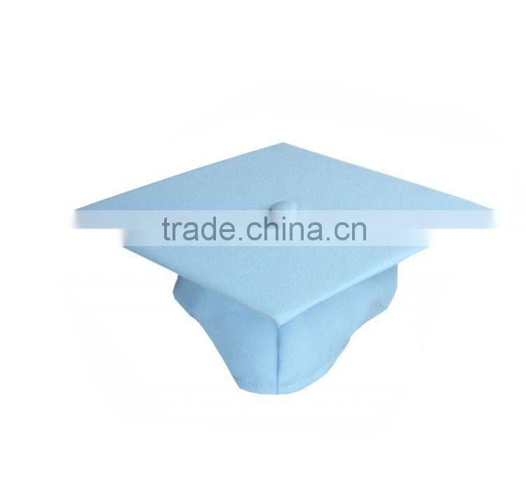 Wholesale cheap sky blue graduation cap with tassels