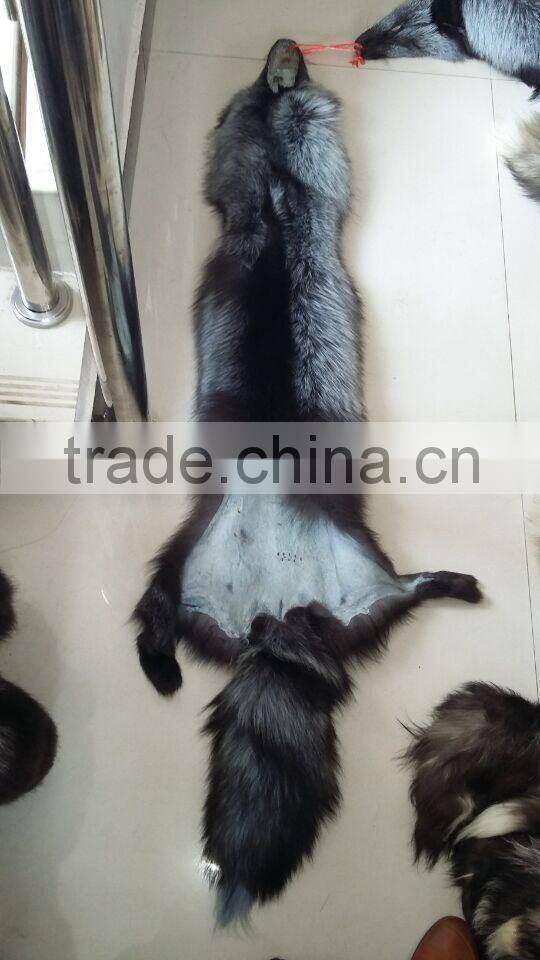 2015 Silver Fox Fur Skin / Real Fox Skin / Natural Fox Fur Skin For Sale