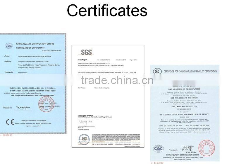 EC axial fan with fan guard