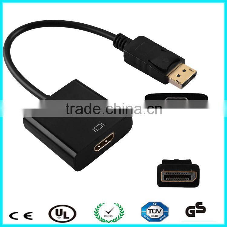 Made in China 1080p displayport 1.2 to 19pin hdmi adapter converter