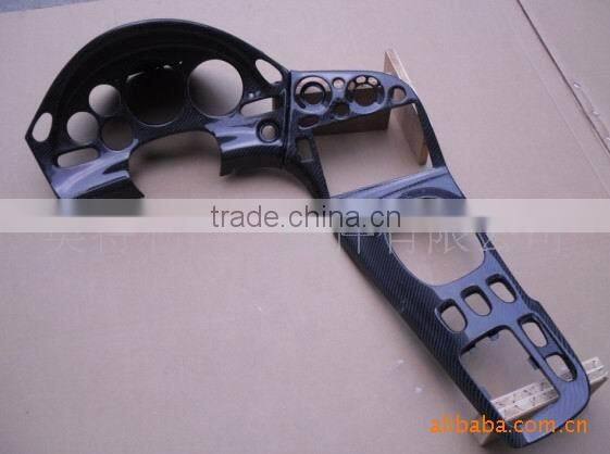 Carbon fiber 4pcs Interior Replacement Guage Hood Radio Surroundings for 1993-1996 Mazda RX7 FD3S LHD CF