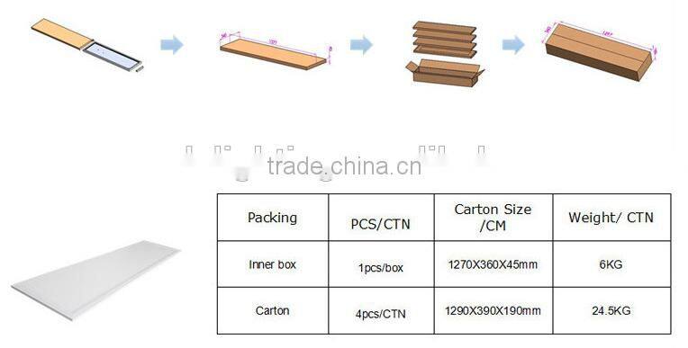 54W LED 30x120 cm led panel lighting for residential, office