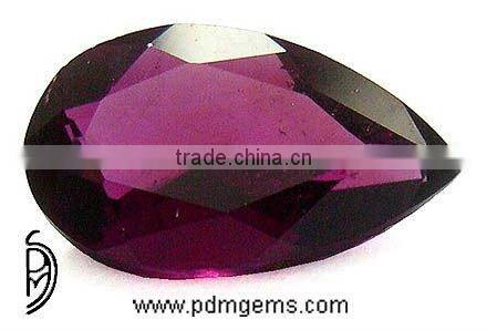 Rhodolite Semi Precious Gemstone Pear Cut For Diamond Pendant From Manufacturer/Wholesaler