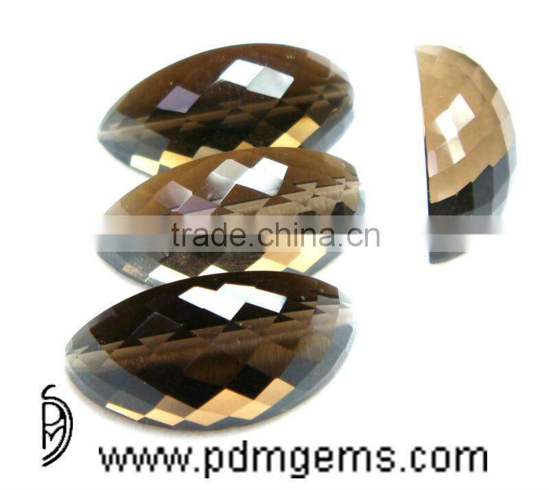 Smoky Quartz Watermelon Slice Cut Faceted Lot For Diamond Jewellery From Wholesaler