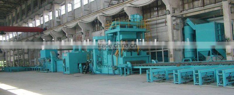 Roller Conveyor Plate/Sheet Rust Sandblast Removal Equipment
