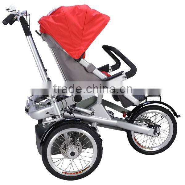 2016 hot baby products mother and baby stroller bike with big wheels