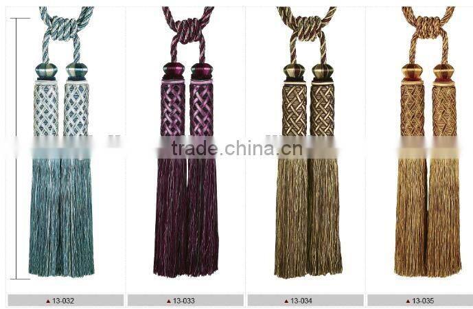 decorative long tassel for curtains