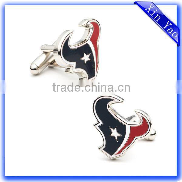 High quality fashion zinc alloy beard shaped antique nickel plating cufflinks