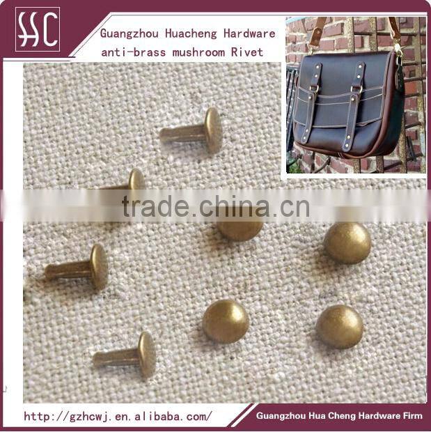 Anti-brass Handbag Hardware Accessories Bag Mushroom Rivet