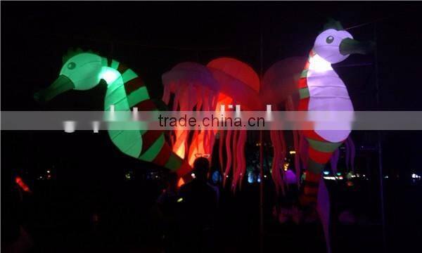 amazing inflatable jellyfish lighting,inflatable jellyfish decoration,led inflatable jellyfish balloon