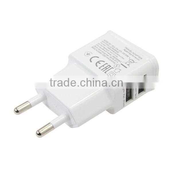 5V 3A 2 port dual usb wall charger EU/ US plug for samsung for Iphone charger