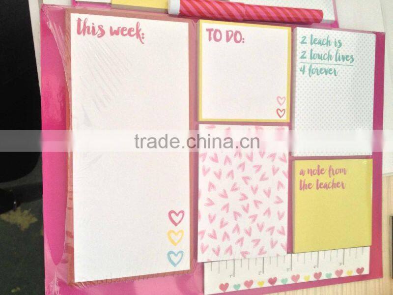 week planner memo pad