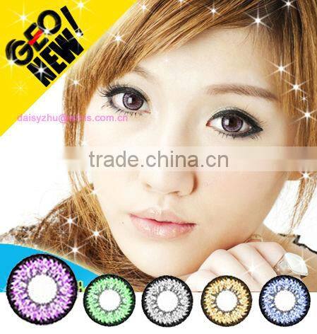GEO super nudy violet popular wholesale eye cosmetic cheap colored contact lenses