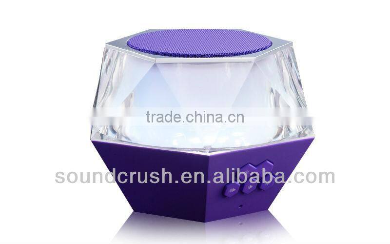 2013 best bluetooth speaker with led light/handfree/wireless/portable for outdoor