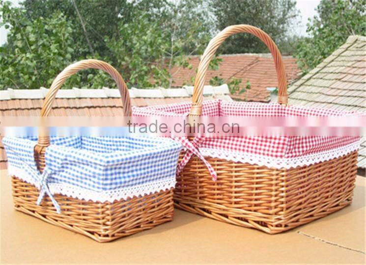 wholesale good quality decorative wicker fruit storage basket