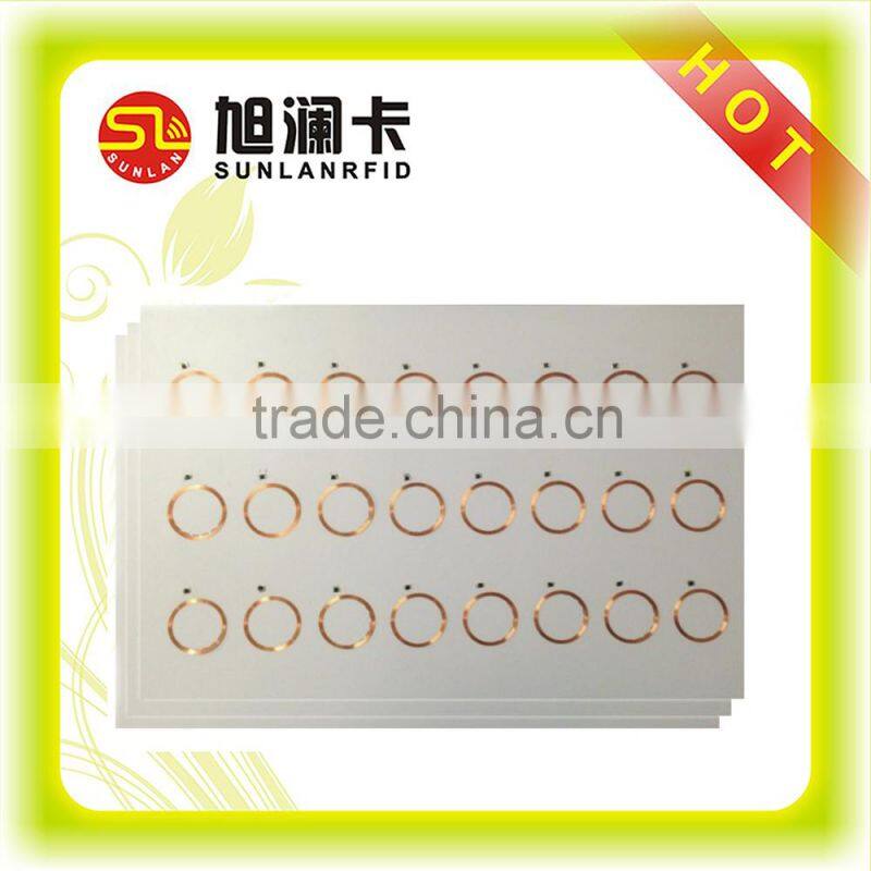 uhf 860-960MHz frequency customized layout smart id card inlay