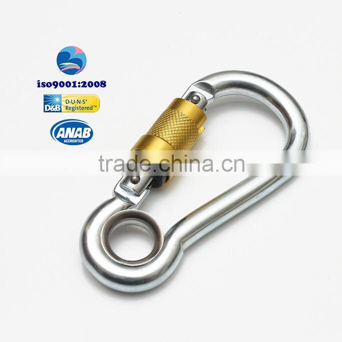 High Quality Thin Carabiner Dog Leash Metal Clips Locking Carabiner