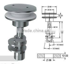 Stainless steel glass spider head-HS04M0001
