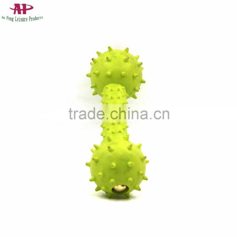 2016 Wholesale Pet Bell Toys Rubber Bone Dog Toys with Bell
