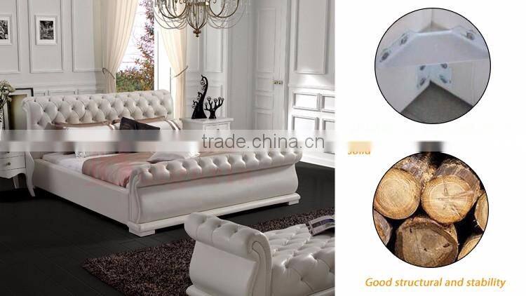 Modern Furniture Design hotel leather double bed design furniture