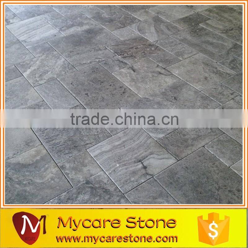 Sliver Grey Travertine Flooring And Wall Tile