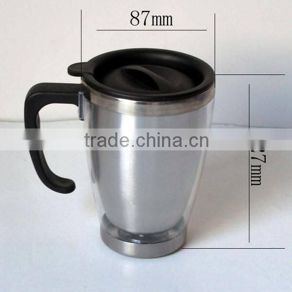 12oz Double wall stainless steel office coffee mug