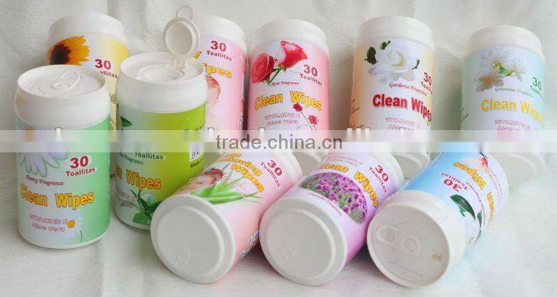 large tube canister packed cheap baby wipes