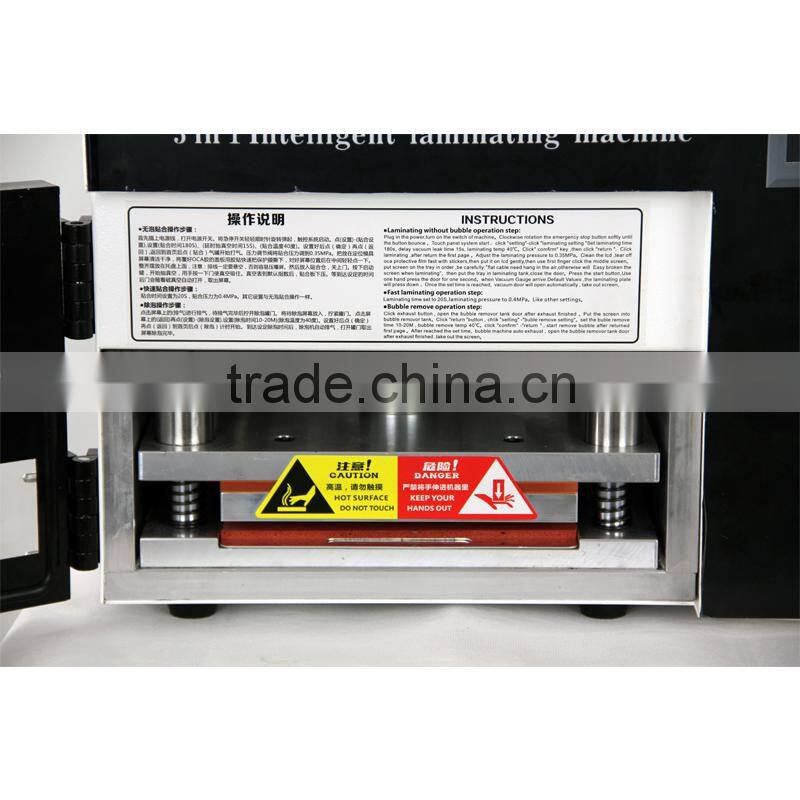 2015,5 IN 1New lcd refurbish Machine ,NEW High Intelligence Laminating Machine, For LCD and touch Laminate+bubble remover.
