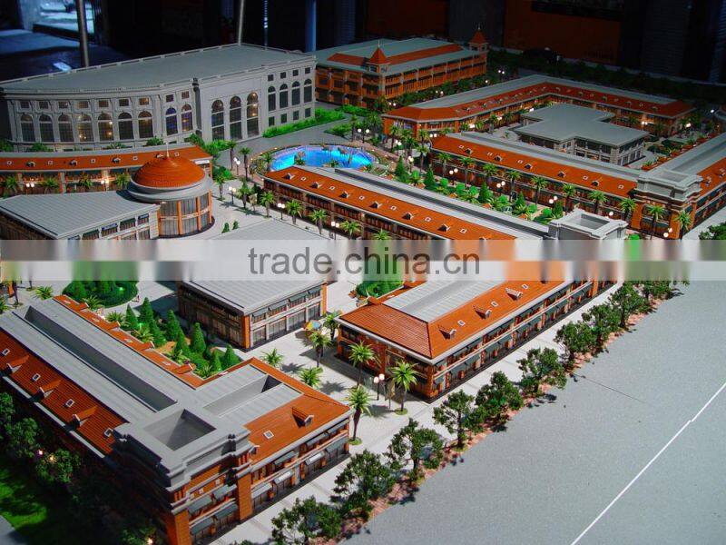 Office center building model maquette , sand table