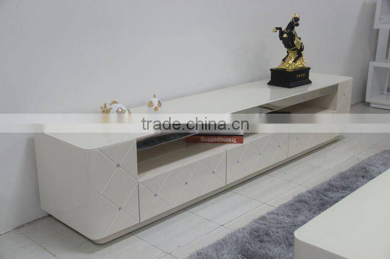 elegant crystal high glossy coffee table 1612