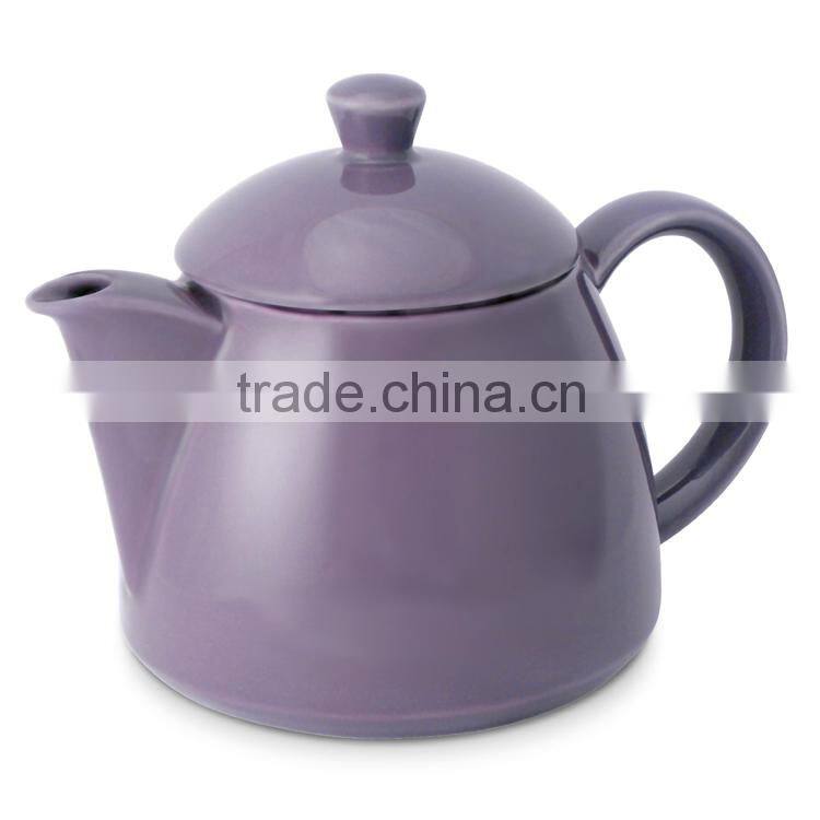 Hot sale bulk cheap colorful glazed ceramic teapot