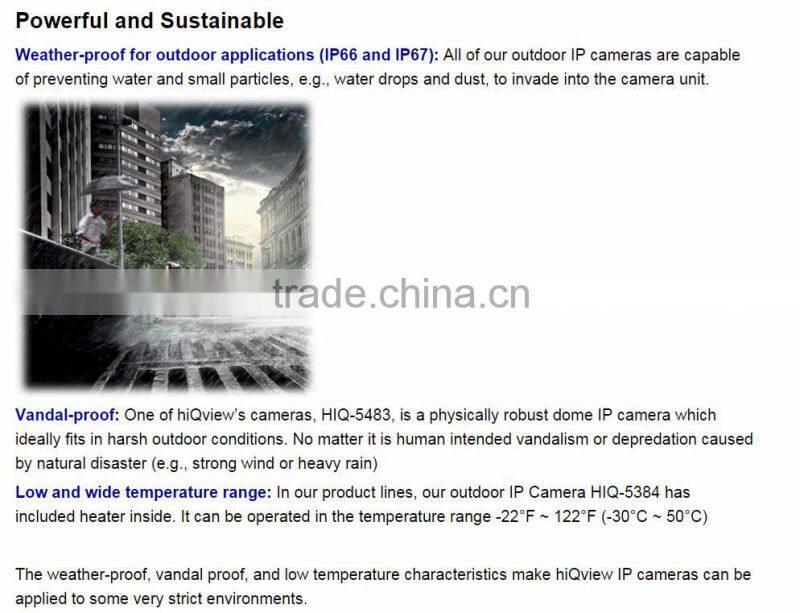 HIQ-5484 4-Megapixel Outdoor Vandal Proof Dome IP Camera