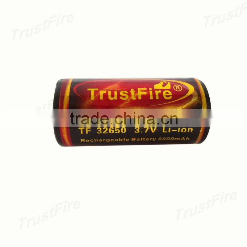 trustfire 32650 battery for led light 6000mah battery supplier with protection board rechargeable battery 3.7v