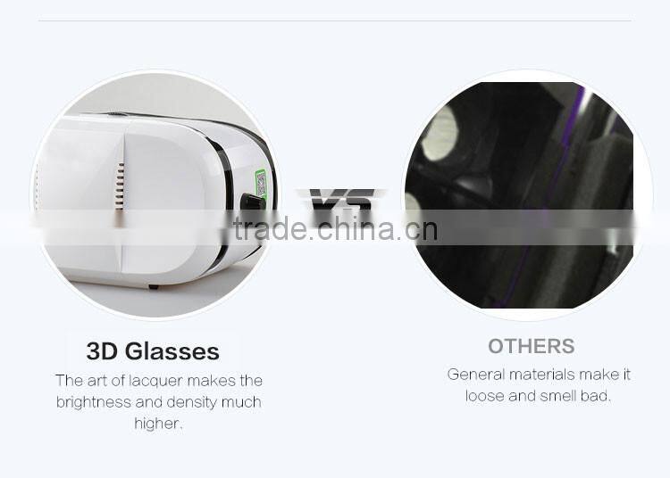 Head-Wearing 3D VR Box Virtual Reality 3D Media Player Glasses for 4 inch- 6 inch Smart Cell Phone