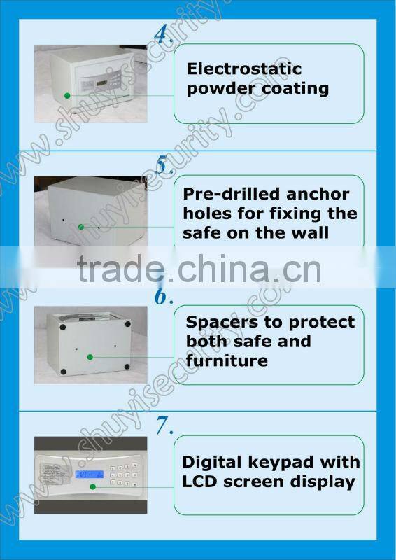 2013 new product LCD digital laptop hotel safe box/security safe