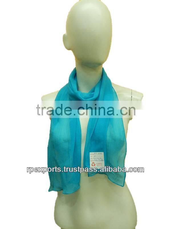 New fancy solid color polyester chiffon scarves & scarf