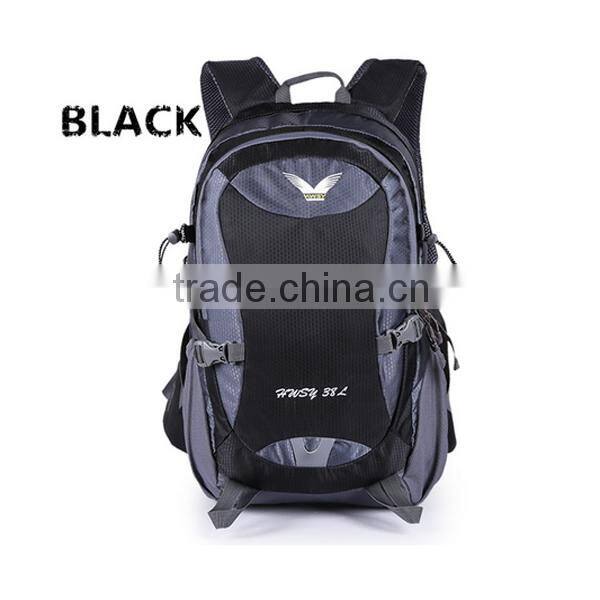 orange hiking backpack bag