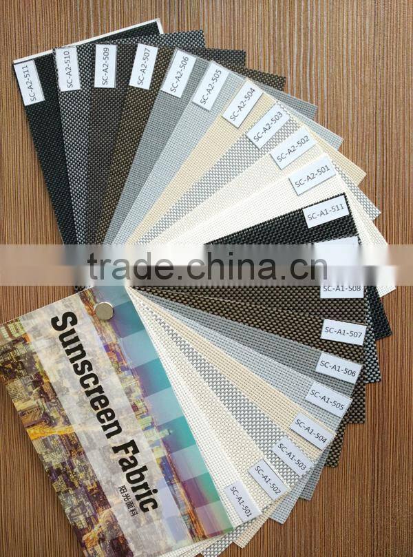 YUMA 30% polyester 70% PVC woven venetian roller window blind sunscreen shade fabrics