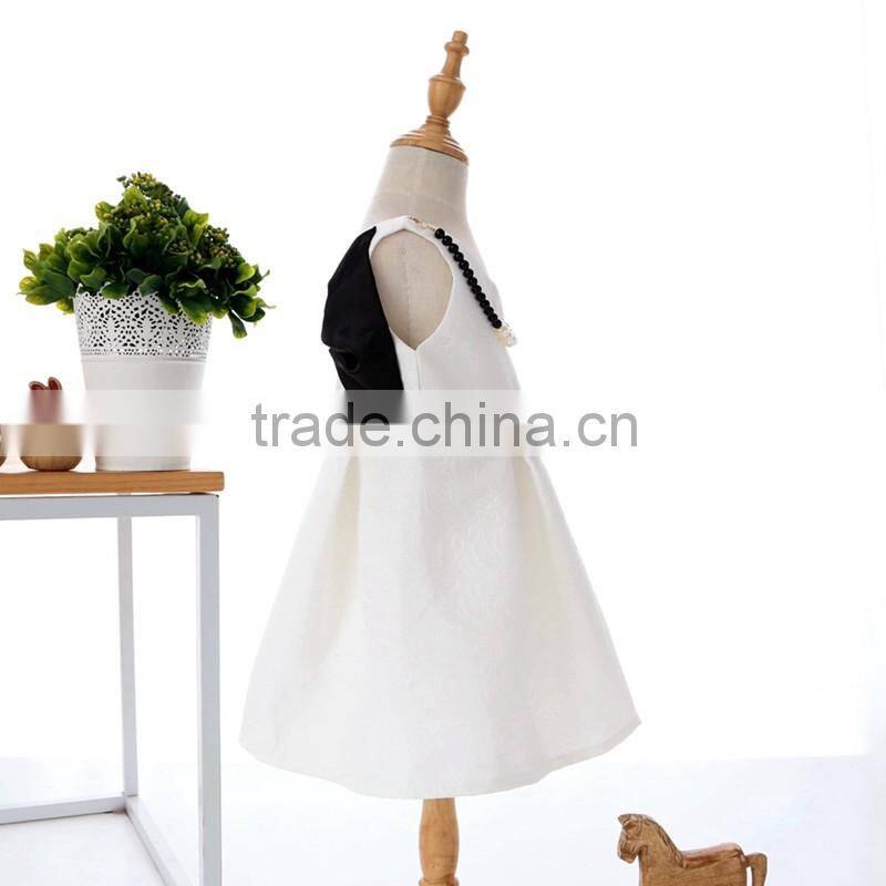 kids fashion dress high quality cotton birthday printed dress for kids