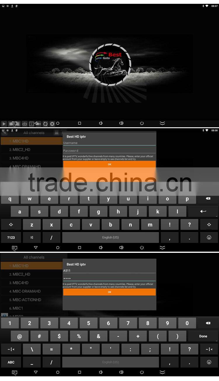 976 free TV channels rockchip cpu 4k output hybrid ott iptv box