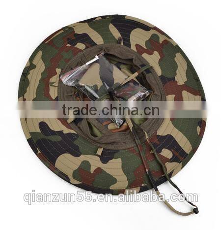 360-degree outdoor jungle hat shawl neck UV sun protectionce neck cap summer camo mesh vented bucket hat