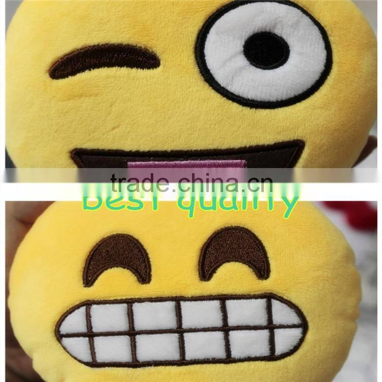 Wholesale fashion top quality lowest price items plush whatsapp emoji adornment
