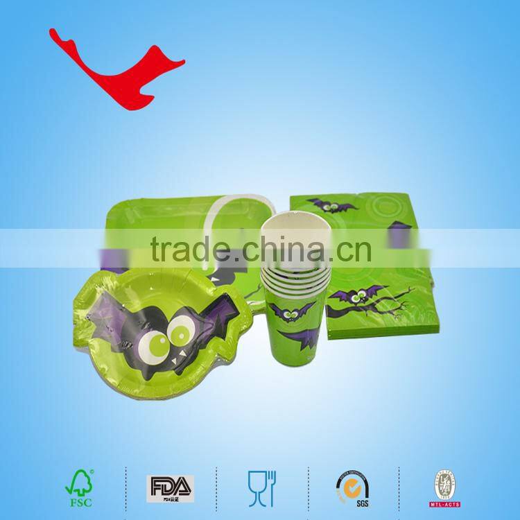 40*40cm,1/4 folded Halloween printed tissue paper dinner napkin,party supplies paper towel