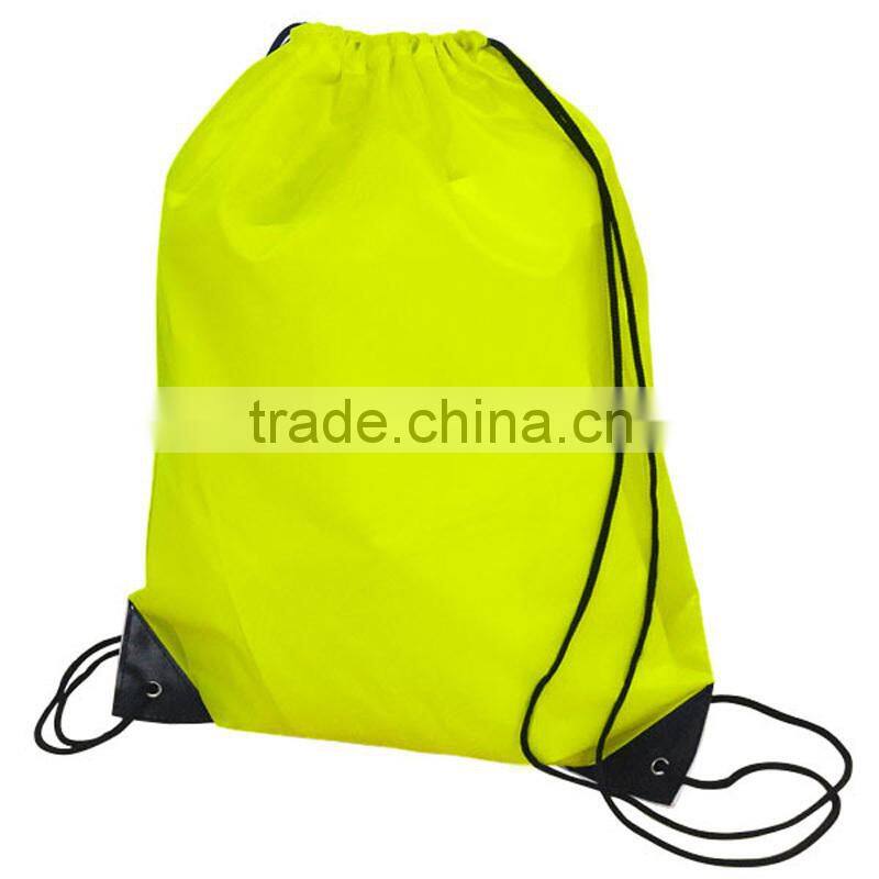 Custom packaging nylon polyester drawstring shoulder bag