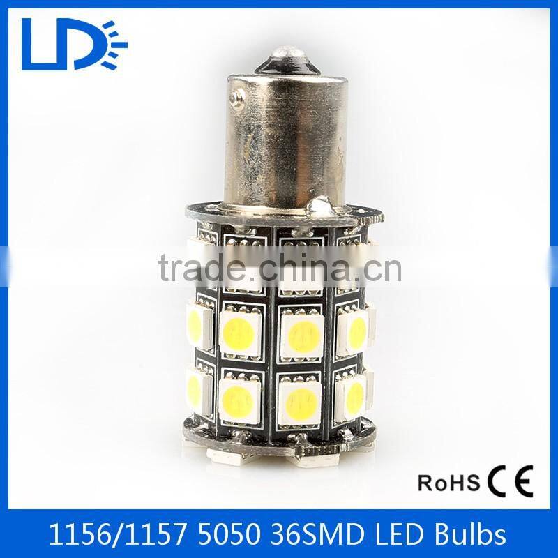 Hot selling factory wholesale car light 5050 36leds white color car led bulb 1156