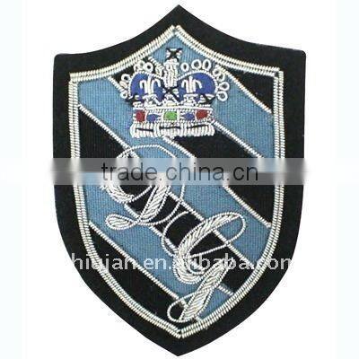 Bullion wire embroidery military hand badges---SH0090
