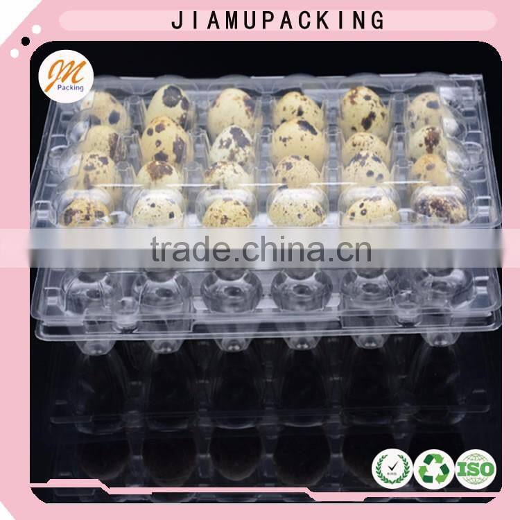 Wholesale 24 hole plastic transparent quail egg tray