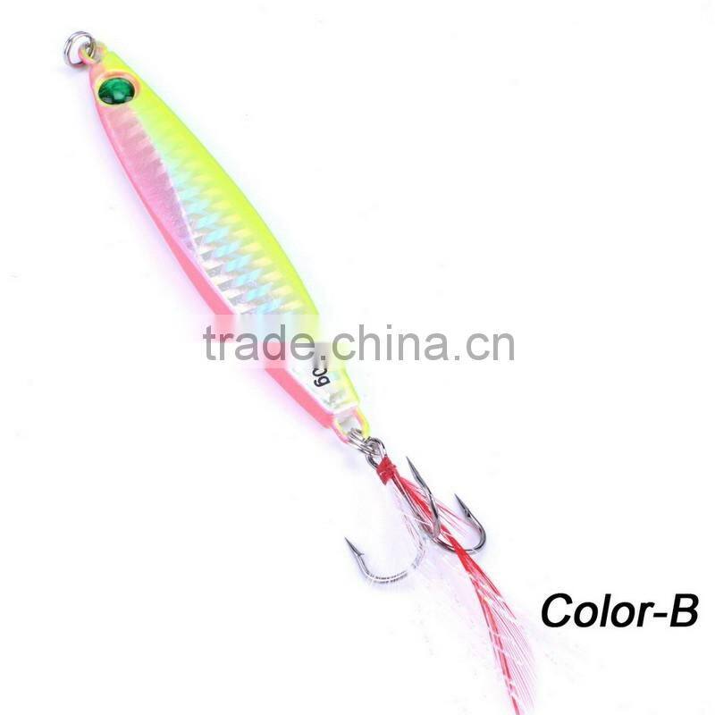 40g 8.7cm Laser Jigs Sea Fishing Lures Metal Bait Iron Lead Fishing Tackle
