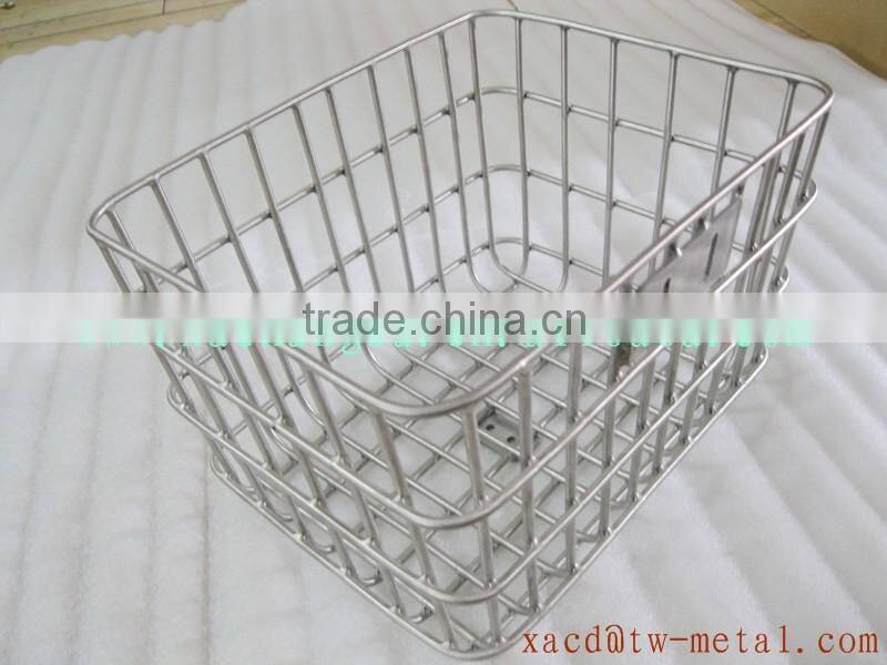 custom titanium bicycle basket bike front rack titanium bike luggage basket